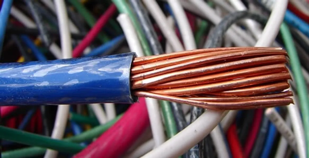 electrical wiring services showing exposed copper conductors and cable preparation in Lancaster, PA
