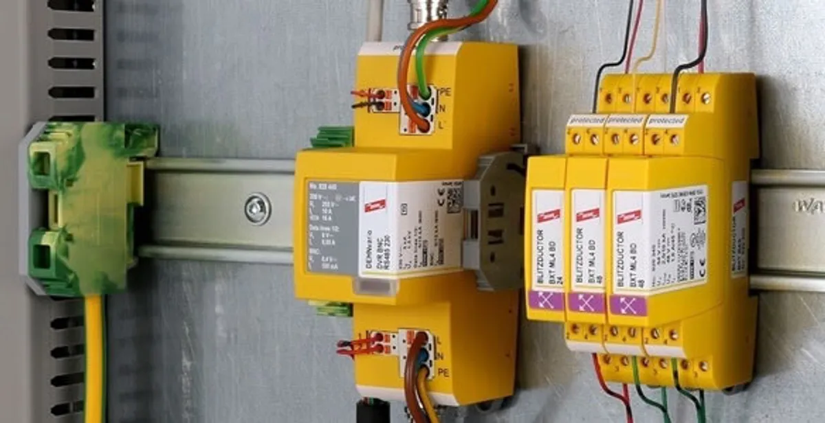 lightning surge protection system with surge suppressors installed by electrical service professionals in Lancaster, PA