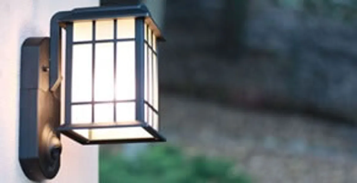 security light installation services with professionally mounted exterior wall light in Lancaster, PA