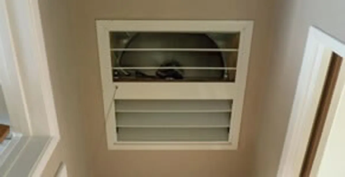 whole house fan installation services with ceiling-mounted ventilation system in Lancaster, PA